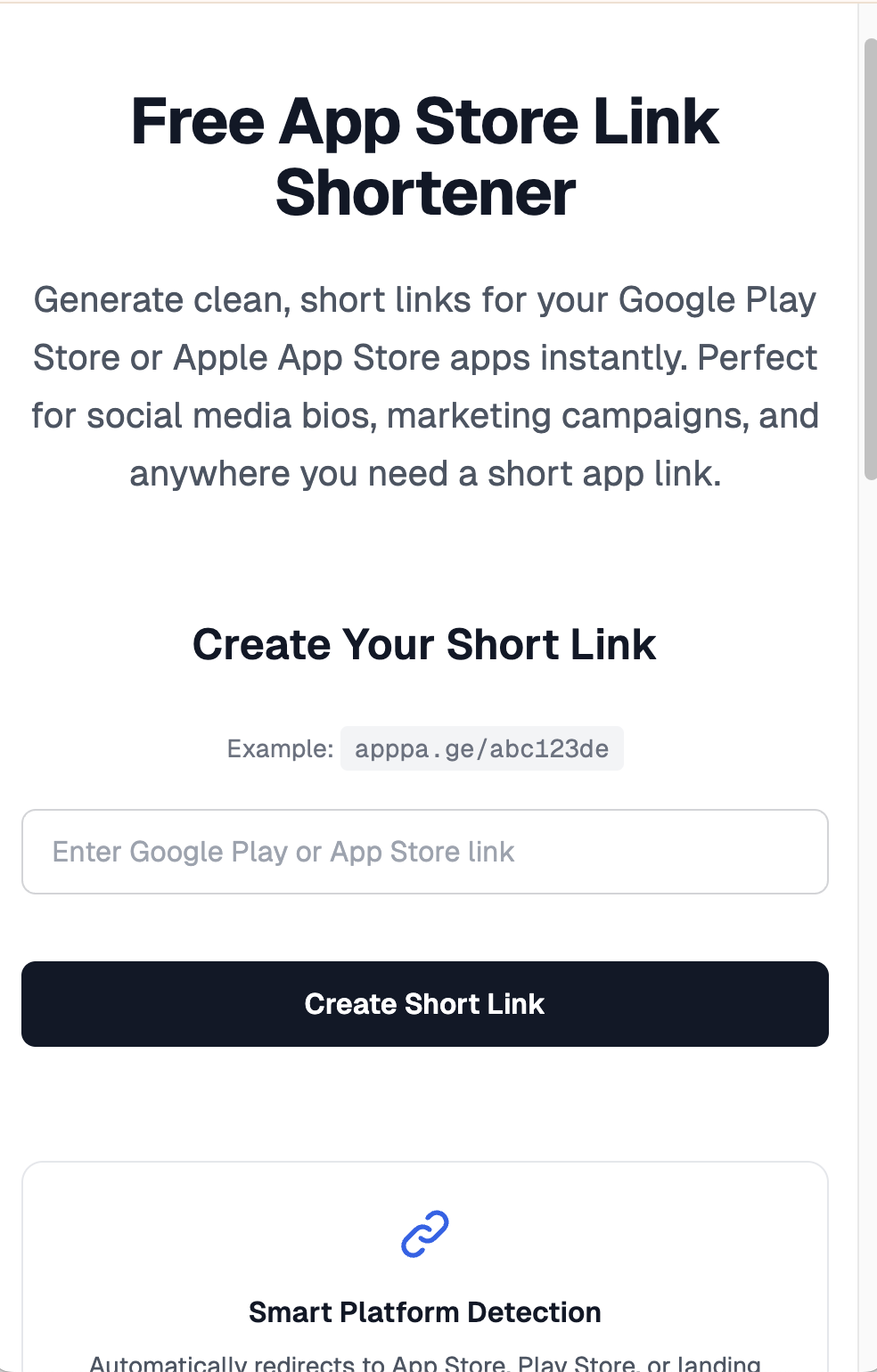 App Store Link Shortener screenshot 1
