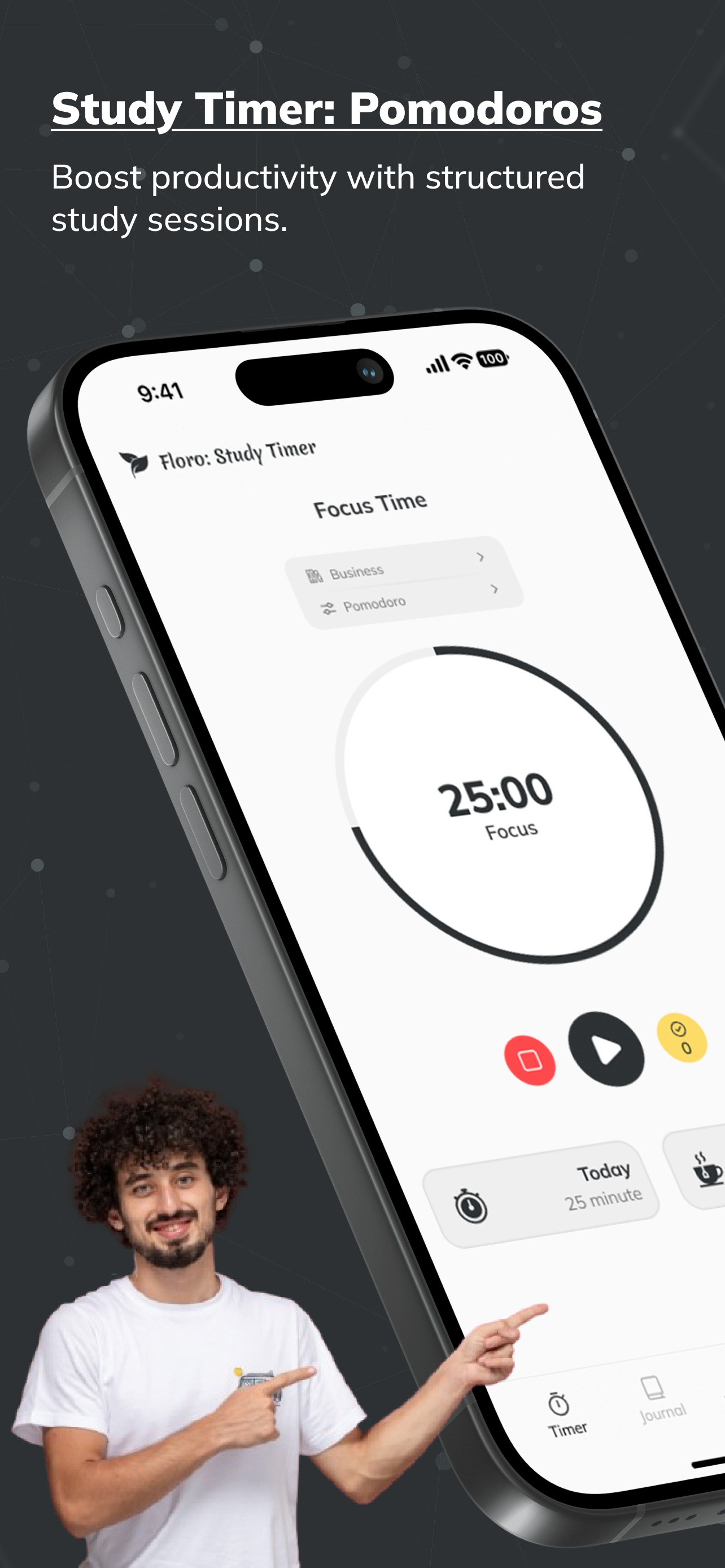 Floro: Study Timer screenshot 1