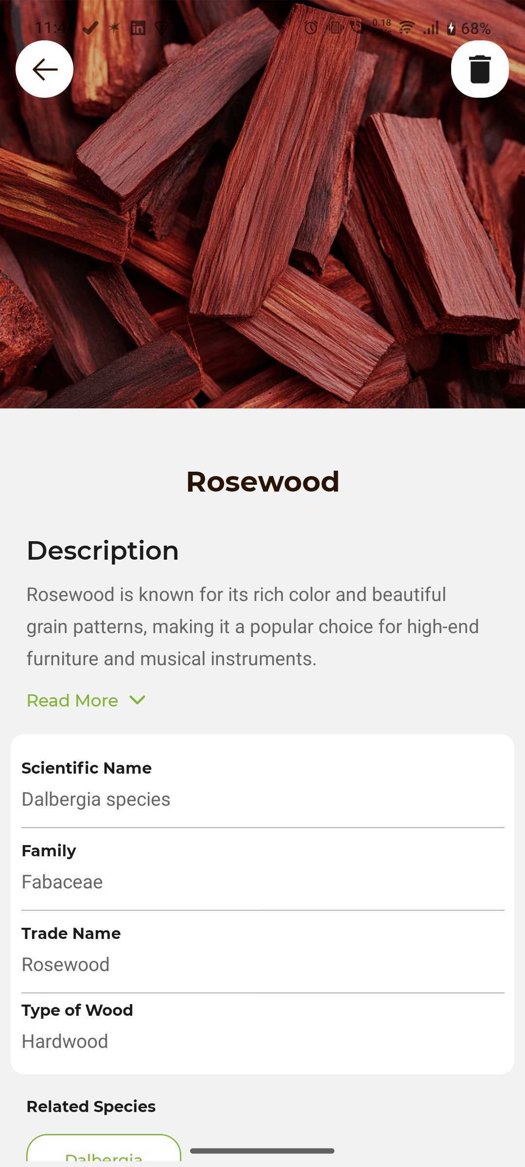 Wood Identifier screenshot 2