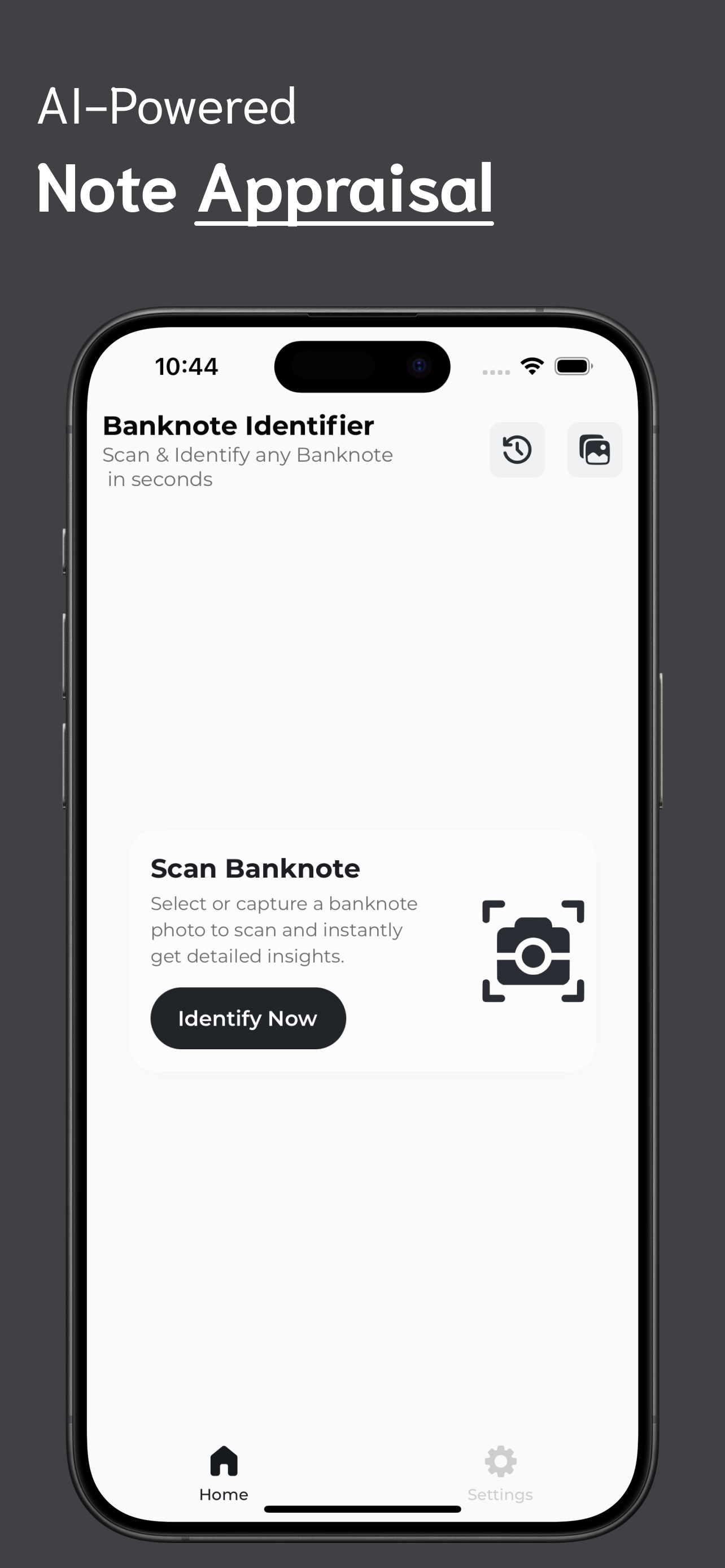 Banknote Identifier screenshot 1