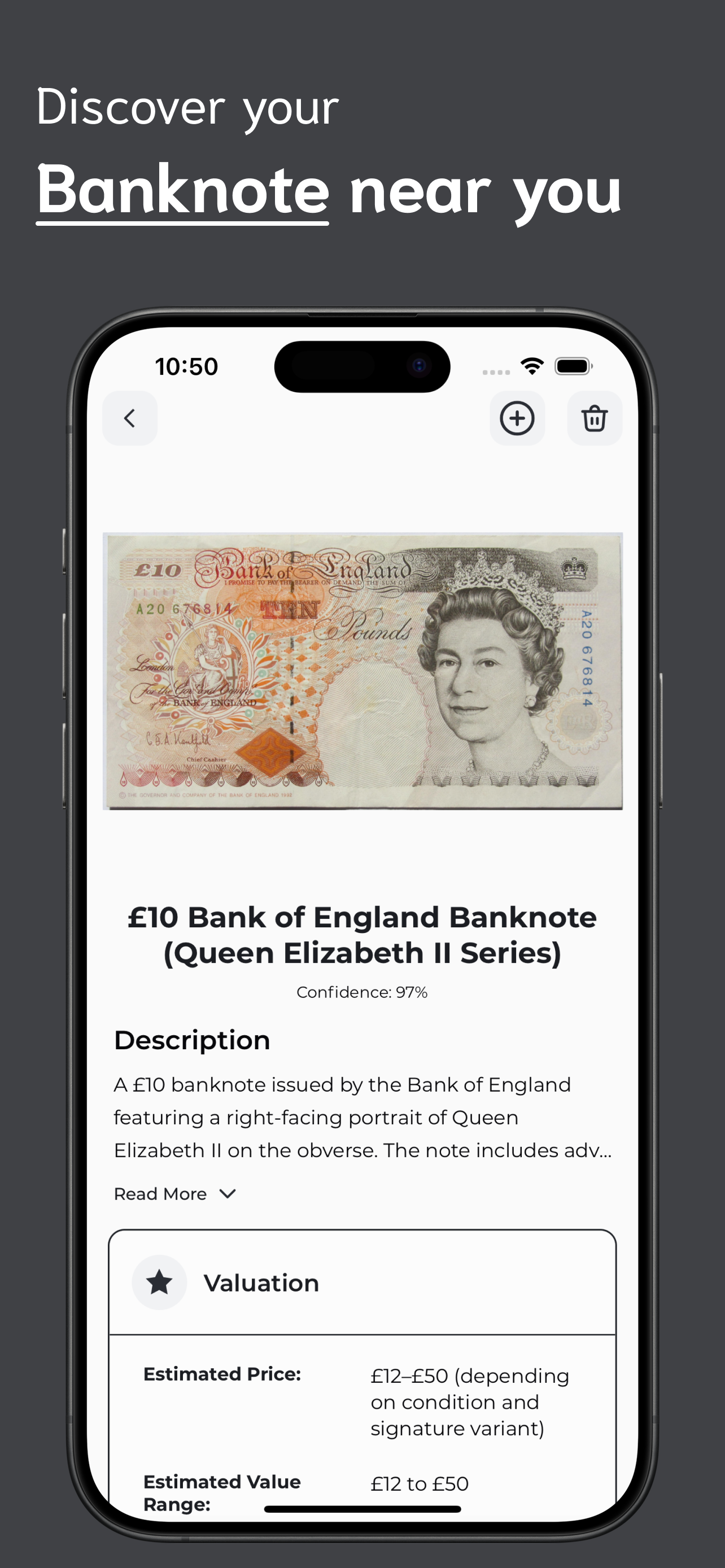 Banknote Identifier screenshot 3